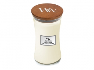 WoodWick - vonná svíčka Coconut Tonka váza velká, 609,5 g