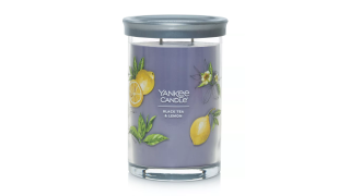 Yankee candle - vonná svíčka 2knotý signature tumbler Black Tea & Lemon, 567g