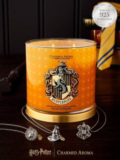 Charmed Aroma - vonná svíce se šperkem HARRY POTTER (náhrdelník), 2 knoty, 340 g