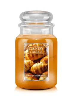 Country Candle - vonná svíčka Butter Croissants, 652 g