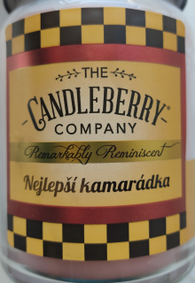 Candleberry - etiketa s vlastním textem