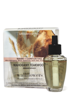 Bath and Bodyworks Wallflowers - náplň 2v1 MAHOGANY TEAKWOOD, 2x 24 ml