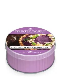 Country Candle – Daylight vonná svíčka Coconut & Blueberry Tart, 42 g