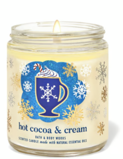 Bath and Bodyworks - vonná svíčka 1 knot, Hot Cocoa & Cream, 198 g