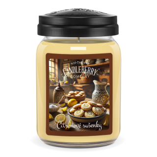 Candleberry - vonná svíčka Citronové sušenky, 624 g