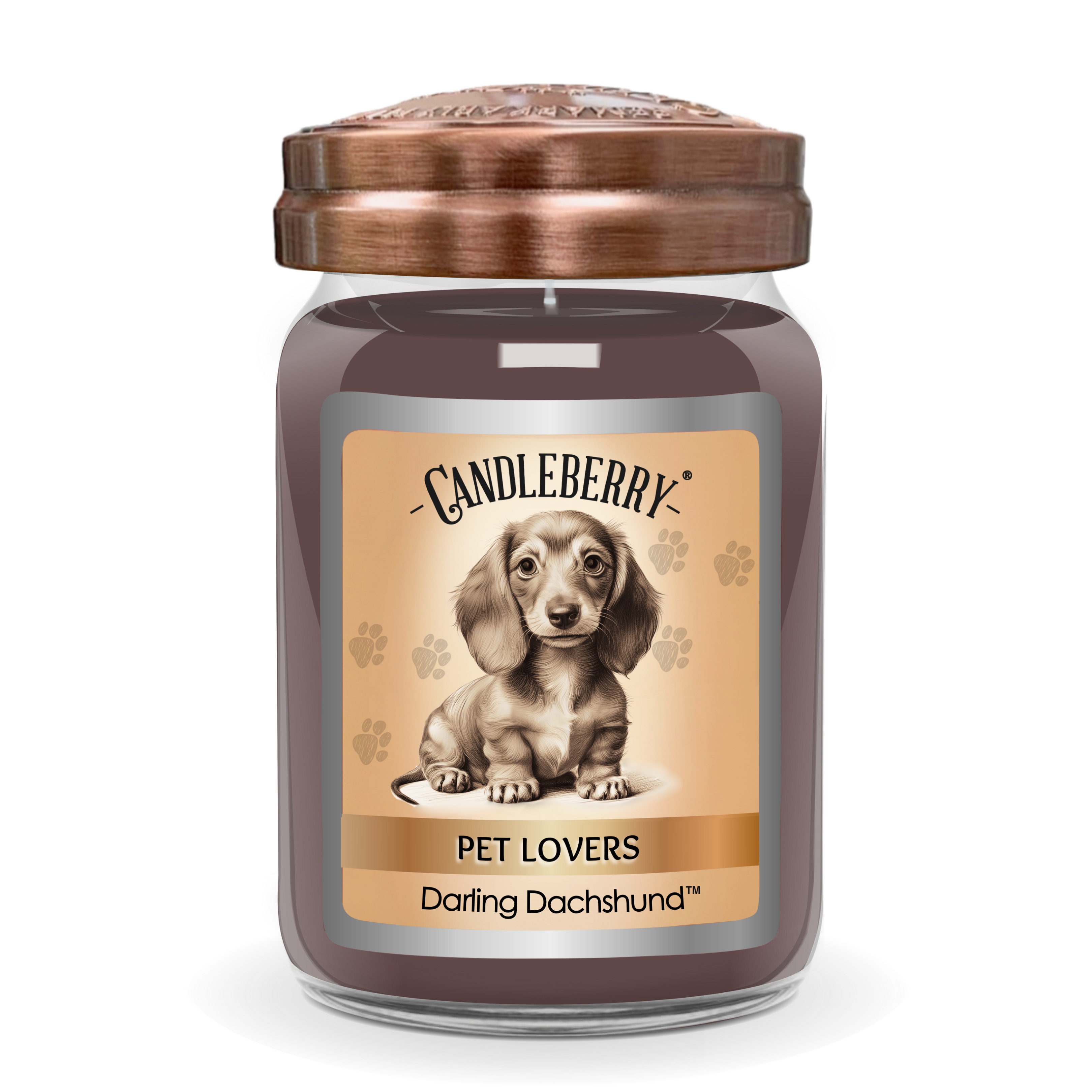 Candleberry - vonná svíčka Darling Dachshund, 624 g