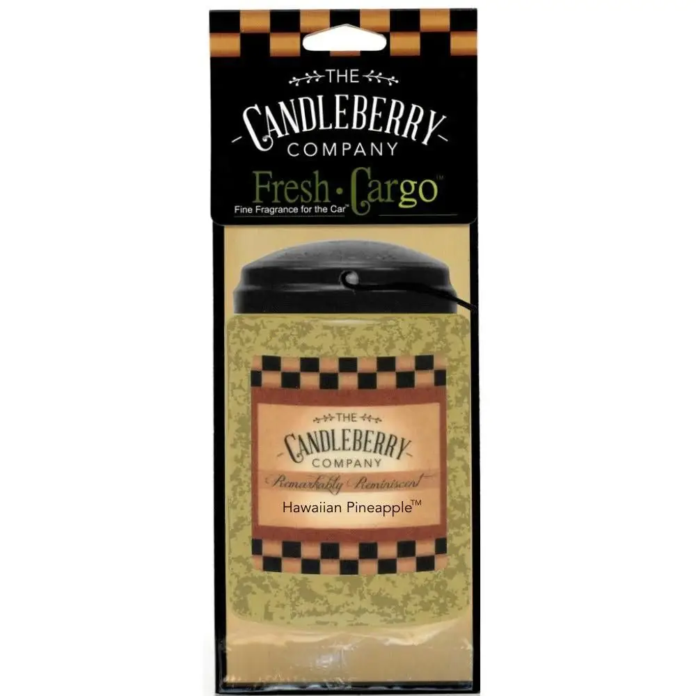 Candleberry - vonná visačka do auta, Hawaiian Pineapple