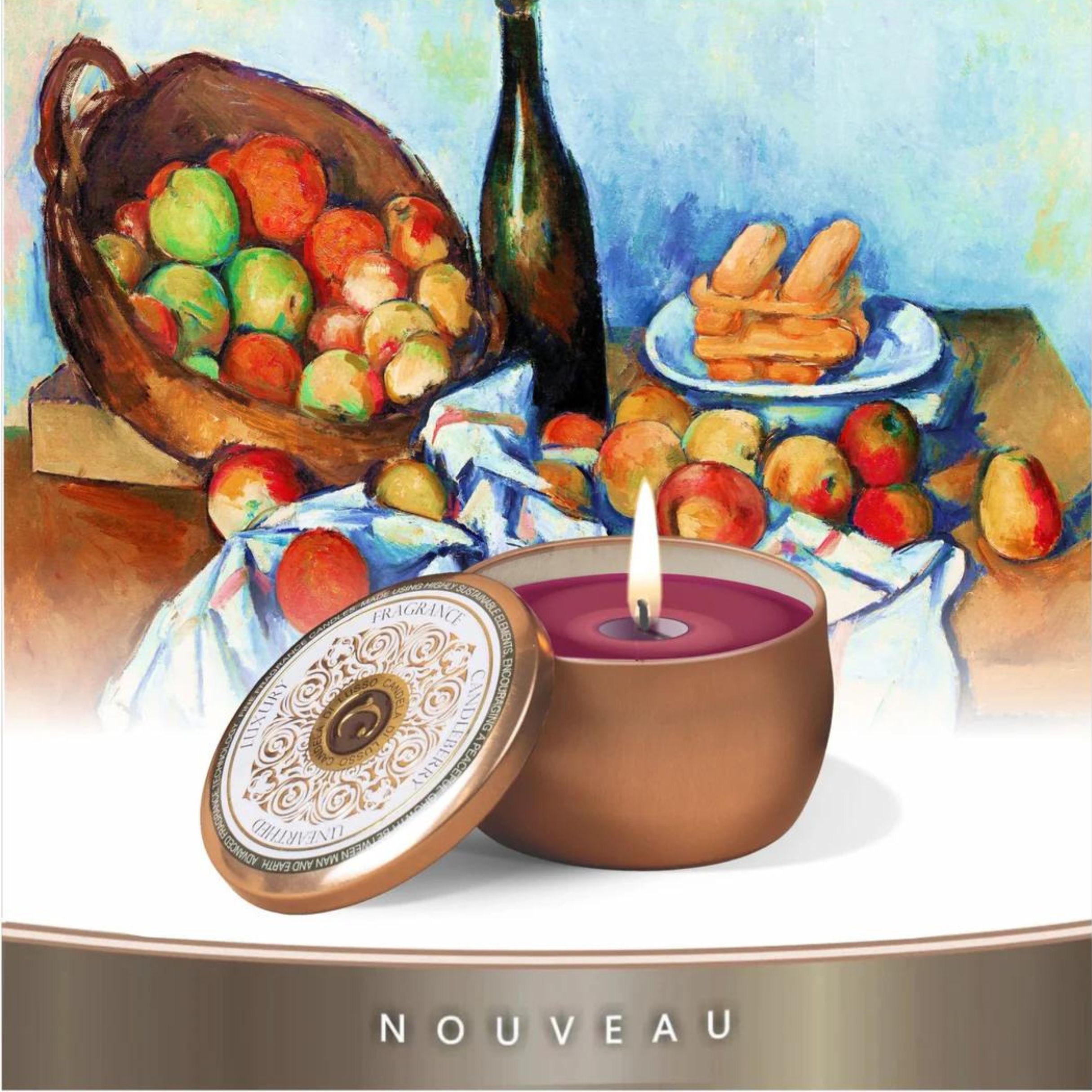 Candleberry - cestovní svíčka NOUVEAU Apple Vin Brulée, 128g