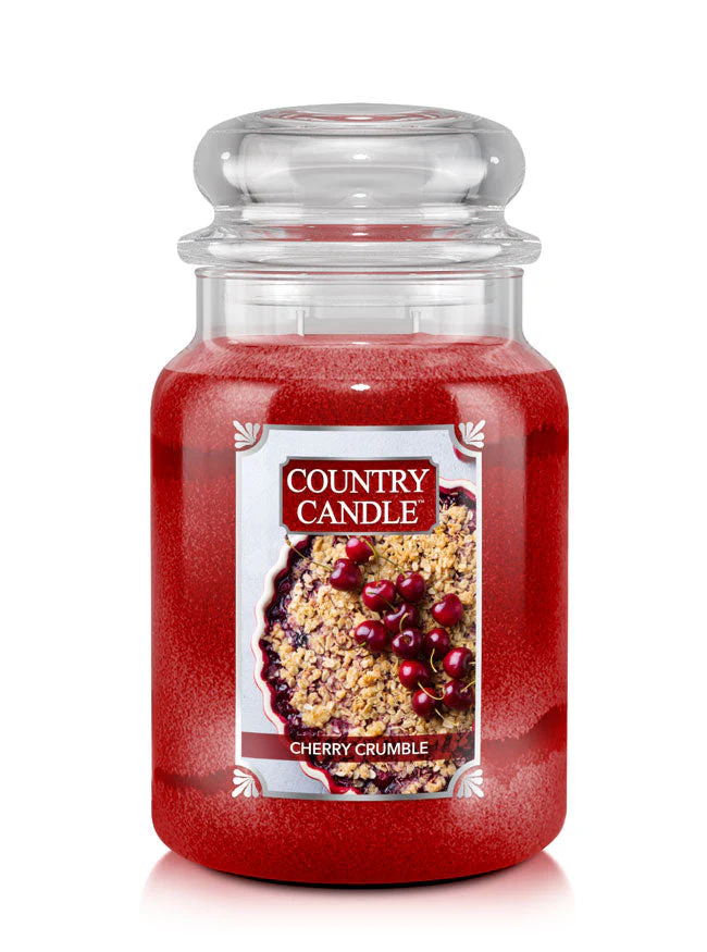 Country Candle - vonná svíčka Cherry Crumble, 737 g