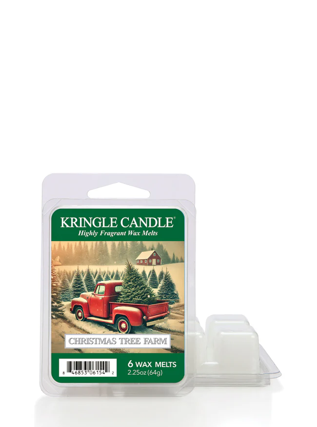 Kringle Candle – vonný vosk Christmas Tree Farm, 64 g