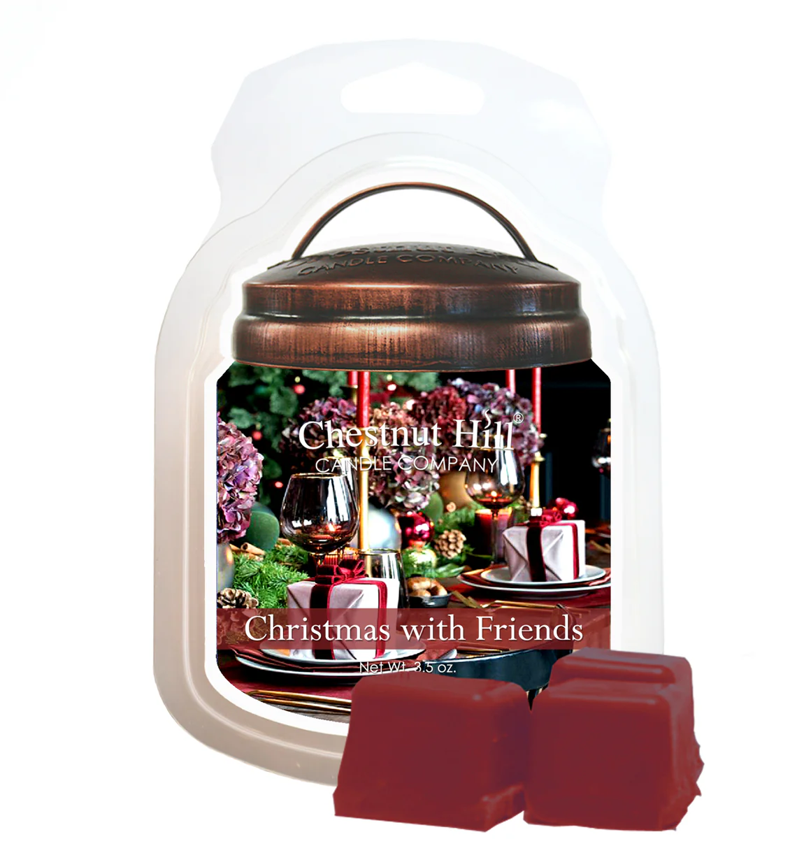 CHESTNUT HILL CANDLE vonný vosk Christmas With Friends, 100 g
