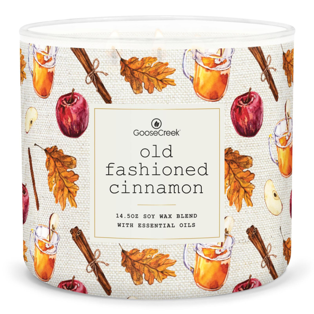 GOOSE CREEK CANDLE - vonná svíčka 3KNOT Old Fashioned Cinnamon, 411g
