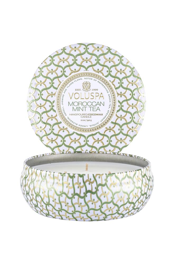 Voluspa - vonná svíčka Moroccan Mint Tea v plechové dóze, 340 g