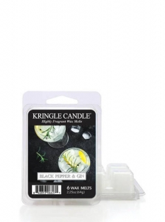 Kringle Candle – vonný vosk Black Pepper and Gin, 64 g