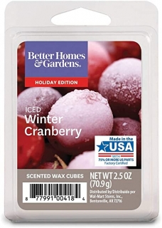 Better Homes – vonný vosk Iced Winter Cranberry, 70 g