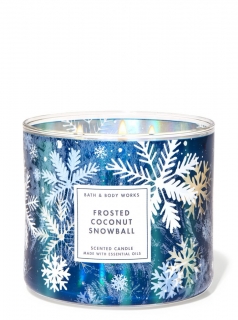 Bath and Bodyworks - vonná svíčka Frosted Coconut Snowball 411 g