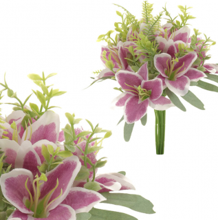 Puget um.květin - lilie fialová - dekorace