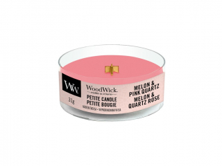 WoodWick - vonná svíčka petite Melon & Pink Quartz, 31 g