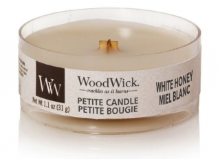 WoodWick - vonná svíčka petite White Honey, 31 g