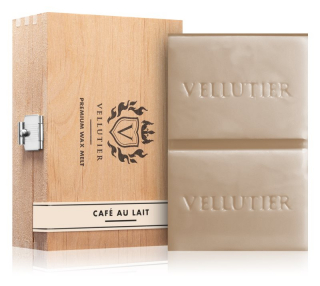 Vellutier - vonný vosk v dřevěné krabičce, CAFÉ AU LAIT, 50 g