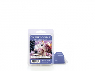 Country Candle – vonný vosk Blueberry Cream Pop, 64 g