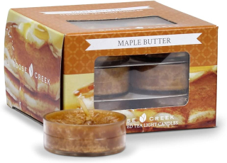 Goose Creek - čajové svíčky Maple Butter, balení 12 ks