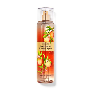 Bath and Bodyworks - tělový parfém Honeysuckle & Peach Spritz, 236 ml
