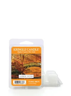 Kringle Candle – vonný vosk Amber Wood, 64 g