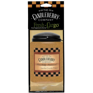 Candleberry - vonná visačka do auta, Vanilla Crumb Cake