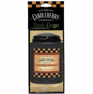 Candleberry - vonná visačka do auta, Black Cashmere