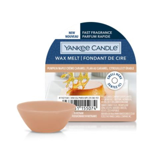 Yankee Candle - vonný vosk Pumpkin Maple Créme Caramel, 22 g