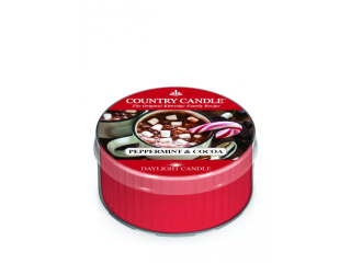 Country Candle – Daylight vonná svíčka Peppermint & Cocoa, 42 g