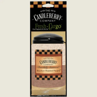 Candleberry - vonná visačka do auta, Bourbon Roasted Pecan