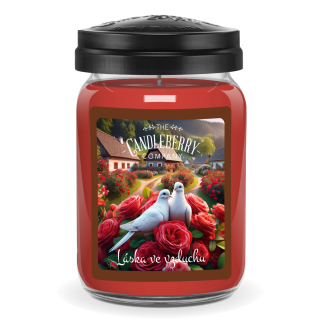 Candleberry - vonná svíčka Láska ve vzduchu, 624 g