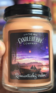 Candleberry - vonná svíčka Romantický večer, 624 g