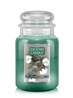Country Candle - vonná svíčka Cotton Flowers, 737 g