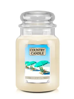 Country Candle - vonná svíčka Sand & Santal, 737 g