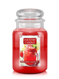 Country Candle - vonná svíčka Strawberry Lemonade, 737 g