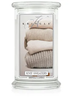 Kringle Candle - vonná svíčka velká, Knit Sweaters,  624 g
