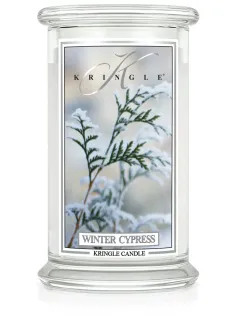 Kringle Candle - vonná svíčka velká, Winter Cypress,  624 g