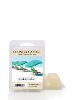Country Candle – vonný vosk Sand & Santal, 64 g