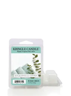 Kringle Candle – vonný vosk Eucalyptus & Cotton, 64 g