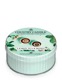 Country Candle – Daylight vonná svíčka Lemon Tea & Roses, 42 g