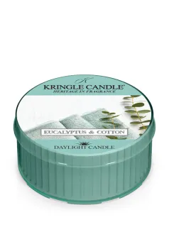 Kringle Candle – Daylight vonná svíčka Eucalyptus & Cotton , 42 g